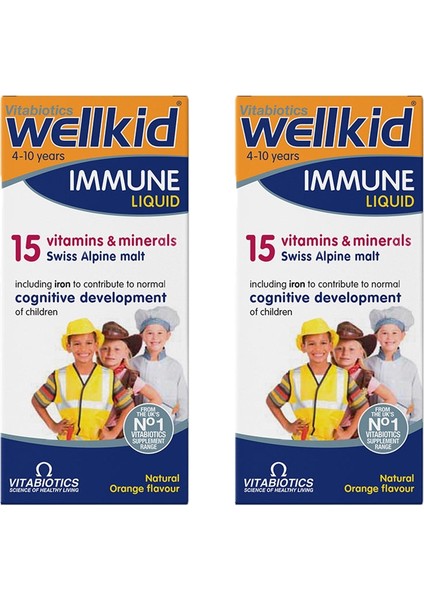 Wellkid® Immune Liquid 2 Adet 150 ml