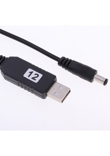 USB Dc 5V Ila 12V 5. 5mm x 2. 1mm Dc Varil Konnektörggüç Kablosu (Yurt Dışından)
