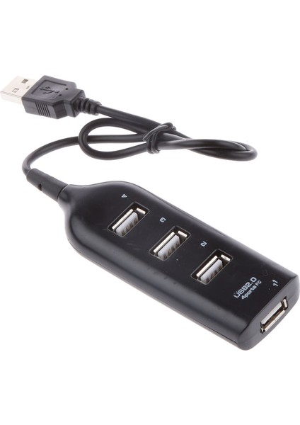 4-Port USB Hub 2.0 Splitter Adaptörü Kablo Konnektörü (Yurt Dışından)