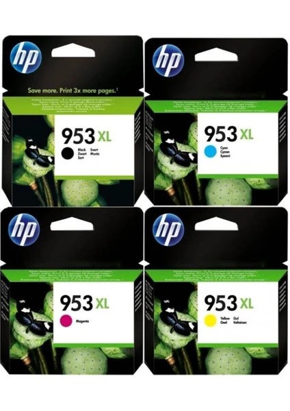 Hp 953XL 4'lü Set Kartuş