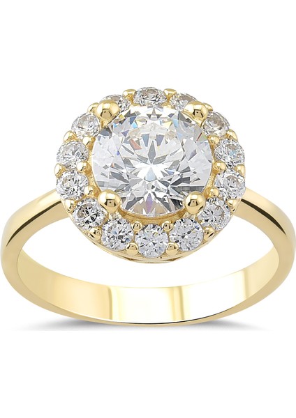 Preciosa Zirconia Taşlı Gümüş Tektaş Yüzük YZG.369 fiyatları