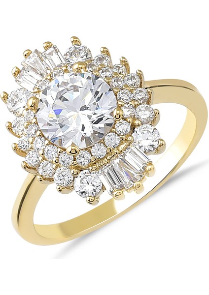 Preciosa Zirconia Taşlı Gümüş Fantazi Yüzük YZG.370