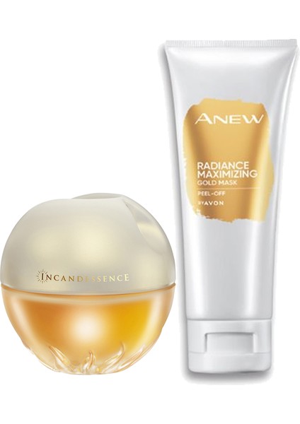 Incandessence Kadın Parfüm ve Anew Radiance Maximising Gold Yüz Maskesi Paketi