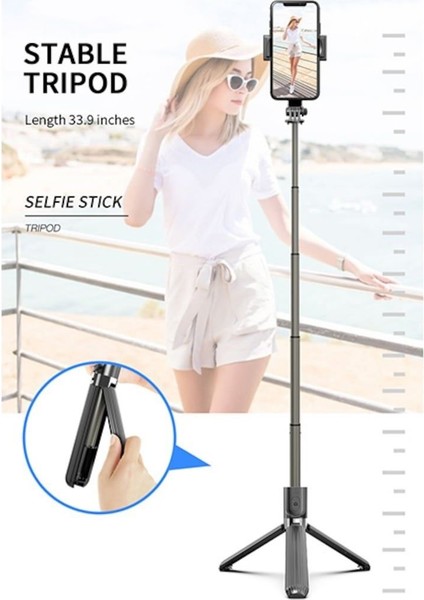 L08 3 Eksenli Telefon ve Kamera Sabitleyici Gimbal fırsatları