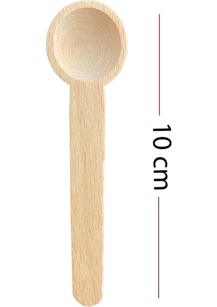 2 Adet Mini Baharat Reçel Şeker Kaşığı Ahşap