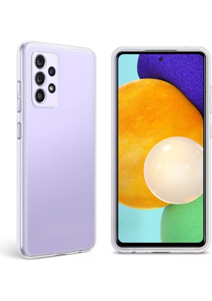 Samsung Galaxy A52 (A525) Kılıf Kamera Korumalı Silikon Şeffaf