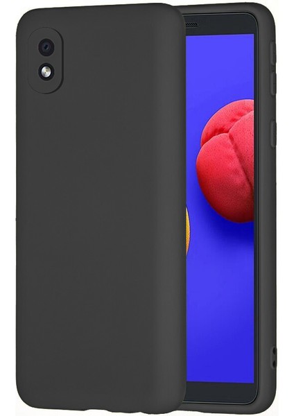Samsung Galaxy A01 Core (A013) Nano Lansman Silikon Arka Kapak Siyah