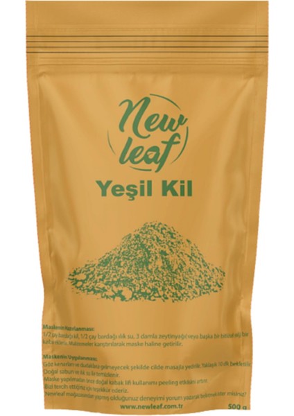 Mecitefendi Yeşil Kil Doğal Yüz Maskesi 500 G