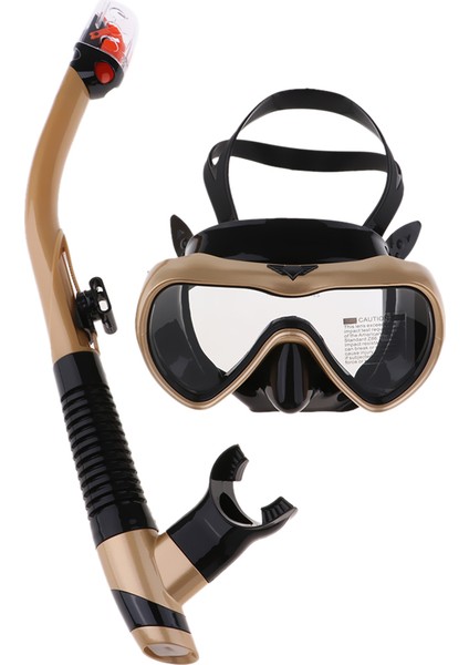 Anti Sis Dalış Maskesi Şnorkel Set Yüzme Gözlük Scuba Şnorkel Şampanya (Yurt Dışından) fiyatları