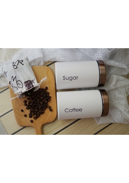 3 Adet Çay Kahve Depolama Biderleri Mutfak Ofis Kuru Somunlar Uzay Tasarrufu Beyaz (Yurt Dışından) fırsatları