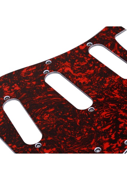 Kırmızı Kaplumbağa Kabuğu Pickguard Pvc 3 Kat 11 Delik Gitar Sss Aksesuarları Için (Yurt Dışından) modelleri