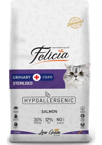 Az Tahıllı Sterilised Somonlu Hypoallergenic Kedi Maması 12 kg