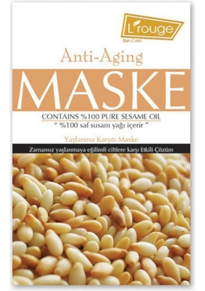 Anti-Aging Maske (2 Adet) - Zamansız Yaşlanmaya, Kuru ve Mat Görünümlü Ciltlere Karşı Etkili Çözüm