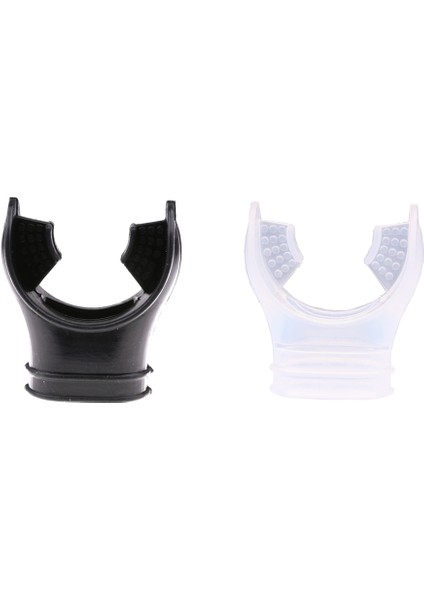 Silikon Scuba Dalış Tüp Şnorkel Ağızlık Regülatörü Dalış Spor Siyah (Yurt Dışından)