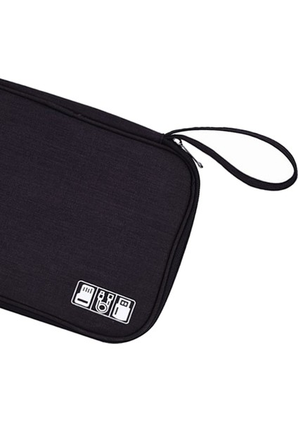 Taşınabilir Elektronik Kablo Organizatör Çanta USB Şarj Saklama Kılıfları Siyah (Yurt Dışından) fiyatları