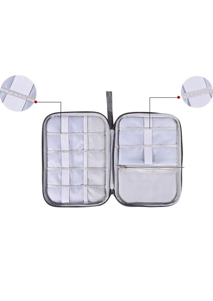 Taşınabilir Elektronik Kablo Organizatör Çanta USB Şarj Saklama Kılıfları Siyah (Yurt Dışından) modelleri