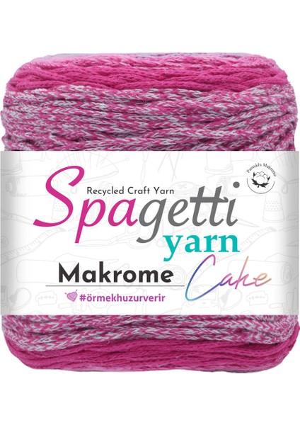 Spagettiyarn Makrome Cake Karlar Kraliçesi