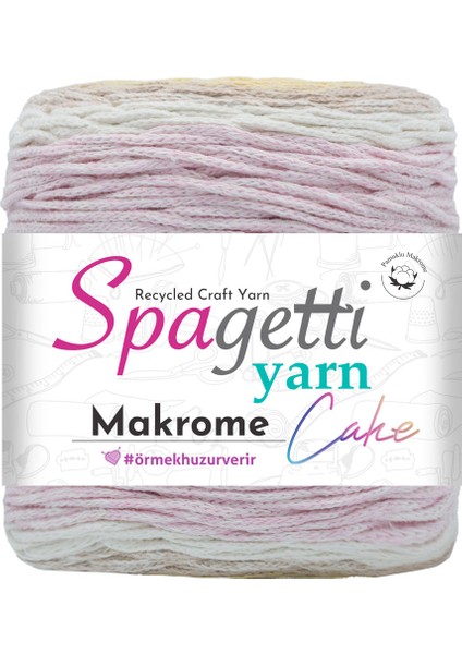 Spagettiyarn Makrome Cake Şeker