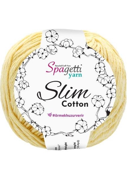 Soft Sarı Slim Cotton ( 50 Gr)