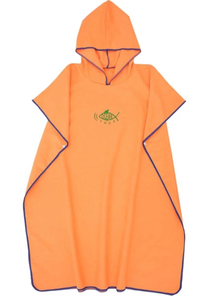 Sörf Panço Hızlı Kuruyan Değişen Robe Sörfçü Havlusu Kapüşonlu Cape Orange (Yurt Dışından) fiyatları