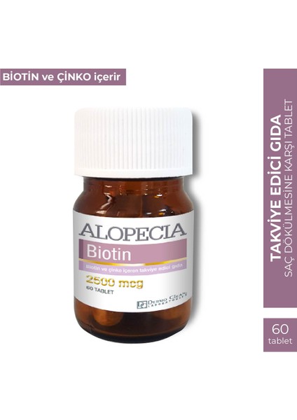 Dermo Clean Alopecia Biotin 2500 Mcg 60 Tablet