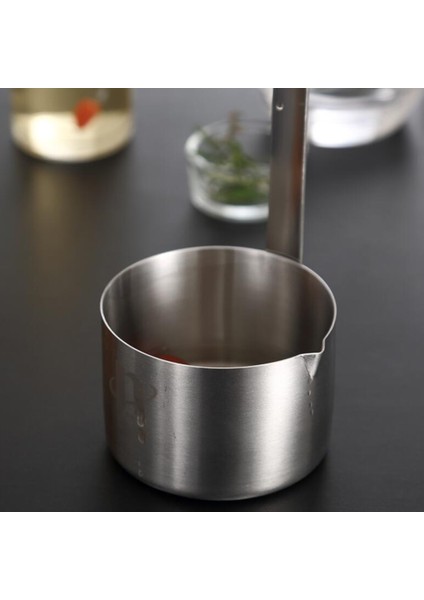 Gümüş Ton Paslanmaz Asılı Dökme Ölçü Şarap Kaşık Kepçe W / Kanca 50ML (Yurt Dışından)
