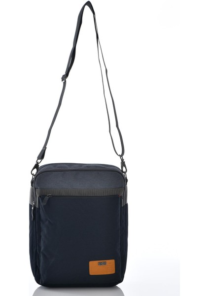 30912 Tablet Bölmeli Çapraz Çanta Lacivert-Gri