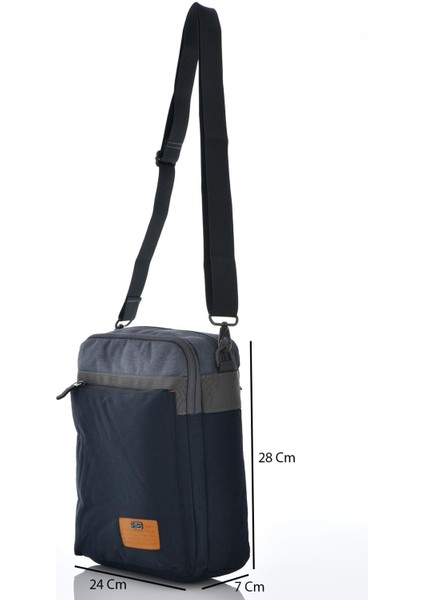 30912 Tablet Bölmeli Çapraz Çanta Lacivert-Gri fiyatları