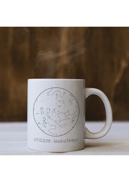 Yıldız Haritası Kupa Bardak