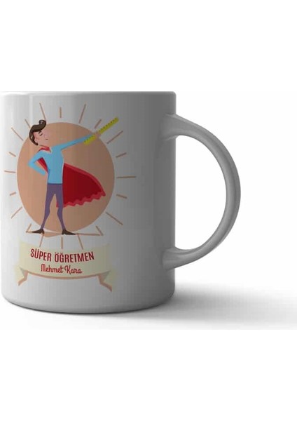 Süper Öğretmen Özel Kupa Bardak (Erkek)
