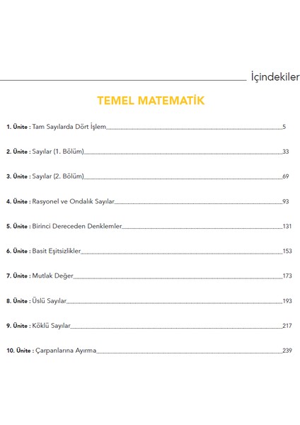 29 Günde Temel Matematik