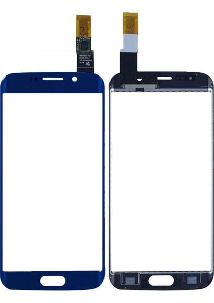 Samsung Galaxy G925 S6 Edge Uyumlu Dokunmatik Lens + Filmli (Lacivert) VR-7093