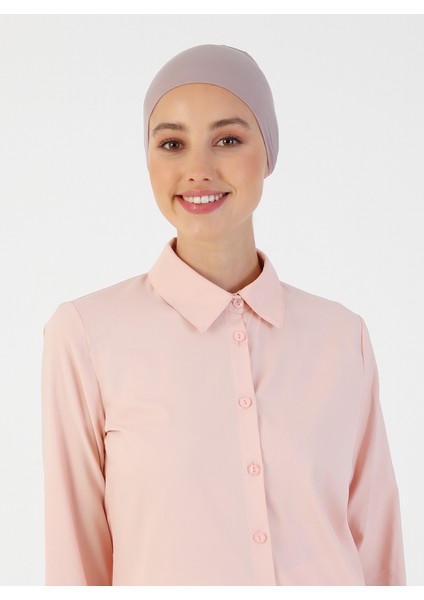 Nefes Alan Kumaş Geniş Ebatlı Bağcıklı Bone - Duman Gülü - Ecardin fiyatları