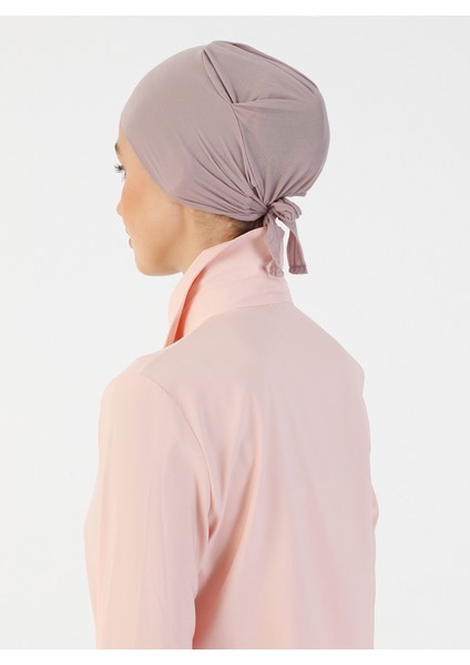 Nefes Alan Kumaş Geniş Ebatlı Bağcıklı Bone - Duman Gülü - Ecardin indirimleri