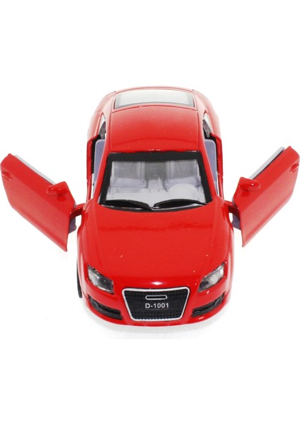 Çek Bırak Audi Benzeri Kırmızı Metal Araba modelleri