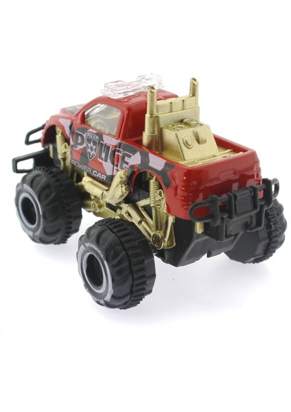Çek Bırak Mini Off Road Kırmızı Polis Aracı modelleri