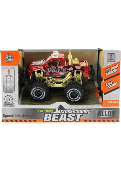 Çek Bırak Mini Off Road Kırmızı Polis Aracı indirimleri
