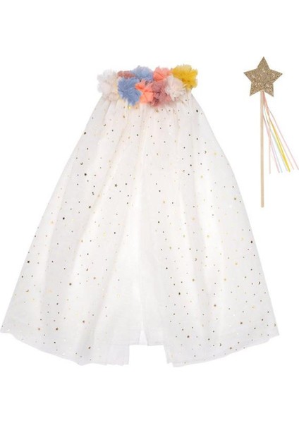 - Pom Pom Collar Cape - Ponponlu Pelerin Kostüm