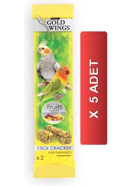 Meyveli Paraket Krakeri 2'li (5 Paket)