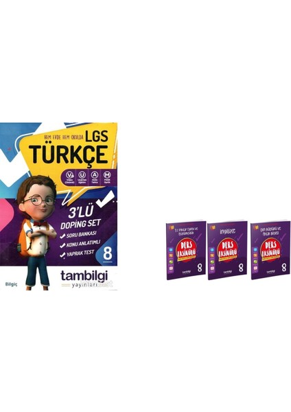 8. Sınıf Türkçe Set - 3 Adet Fasikül