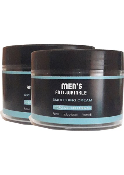 Men's Anti-Wrinkle Smoothing Cream Erkek Hasar Görmüş Hassas Ciltler Için Bakım Kremi 100 ml 2 Adet