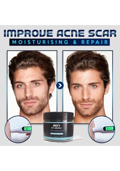 Men's Anti-Wrinkle Smoothing Cream Erkek Bakım Kremi 100 ml 3 Adet + Three Brand 100ML Arnavut Aklık Kremi