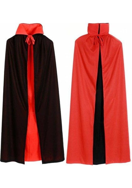 Cadılar Bayramı Çift Taraflı Yetişkin Pelerin Halloween Kostüm Cadılar Bayramı Parti Kıyafeti