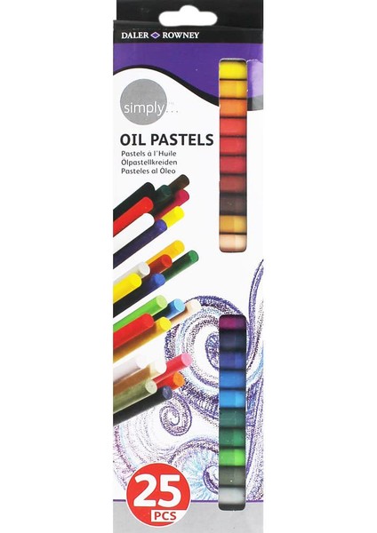 Daler Rowney Yağlı Pastel Set - 25 Renk