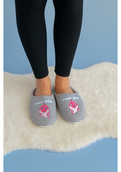 Mommy ve Baby Shark Anne-Bebek Panduf ve Terlik Seti fiyatları