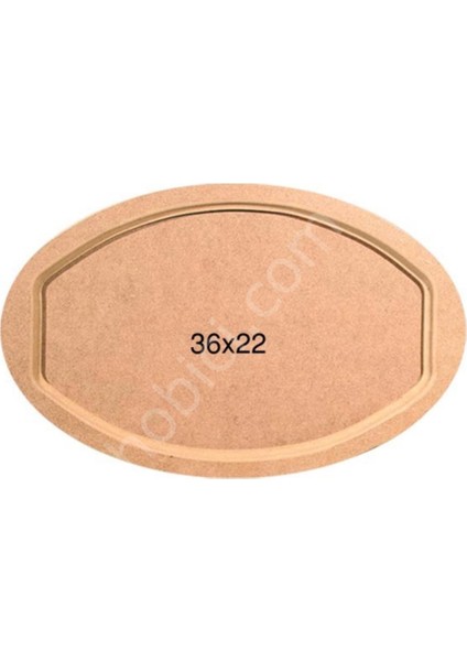 Oval Tepsi Ahşap (Mdf) Obje T691