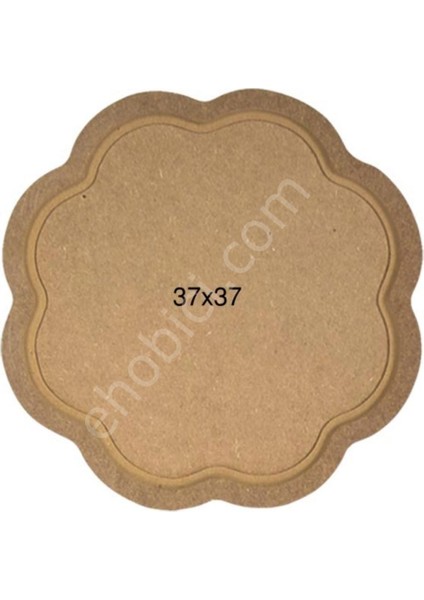 Çiçek Tepsi Ahşap (Mdf) Obje T722
