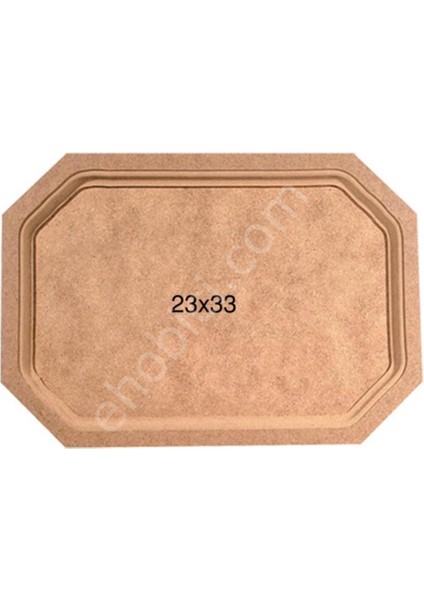 Sekizgen Ahşap Tepsi (Mdf) Obje T700