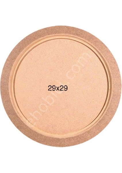 Yuvarlak Tepsi Ahşap (Mdf) Obje T699