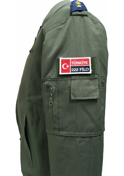 Fly Tshirt Yetişkin Kadın Pilot Mont - Yeşil